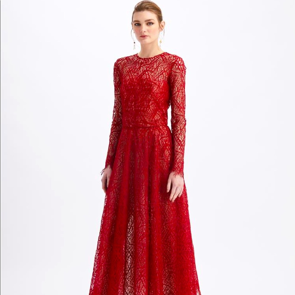 Oscar de la renta midi party cocktail dress with lining never worn with tags